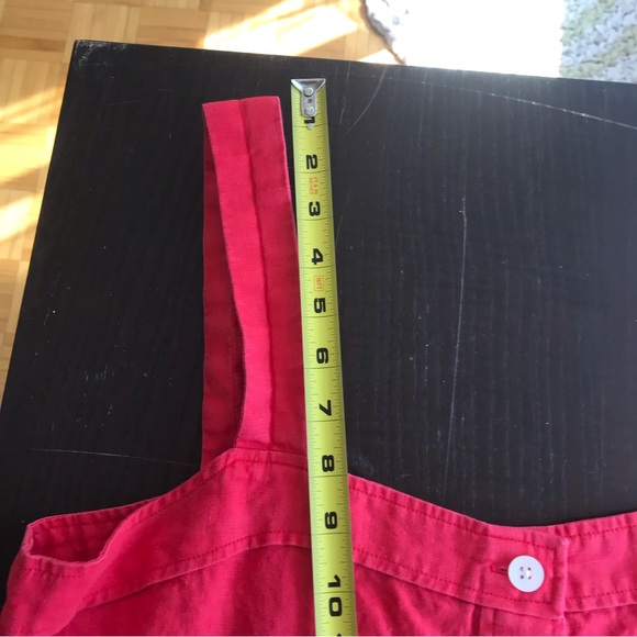 Everlane red linen top size 12 button up - Picture 9 of 9